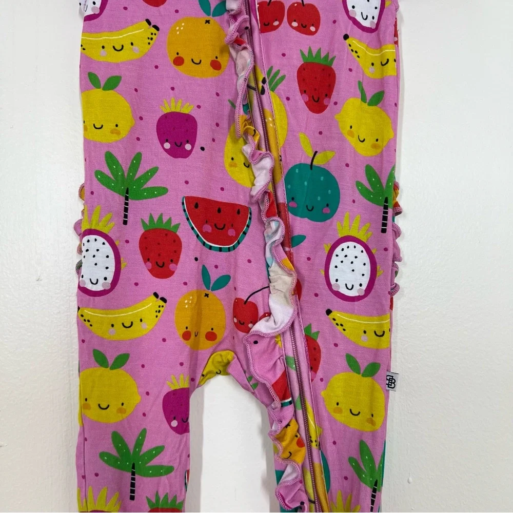 Bums & Roses Little Bum Bums Fruit Sleeveless Ruffle Romper
